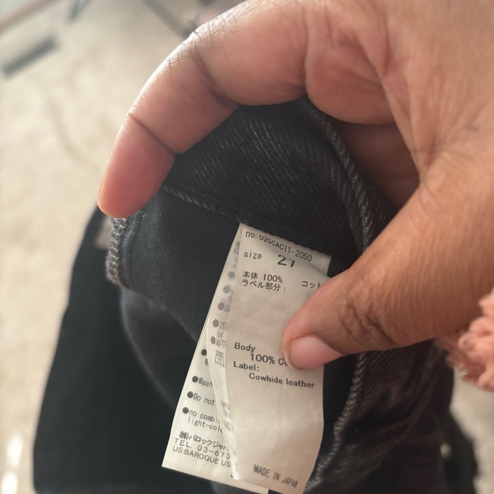 MOUSSY VINTAGE Staley Tapered Jeans size 27 in Washed Black - Picture 4 of 4